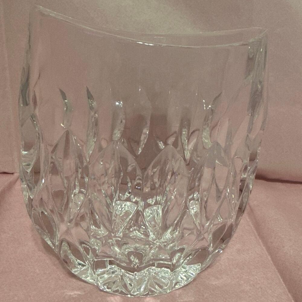 Vintage Crystal Vase Althea Collection Pocket Vase Gorham West Germany 5x4”1980s